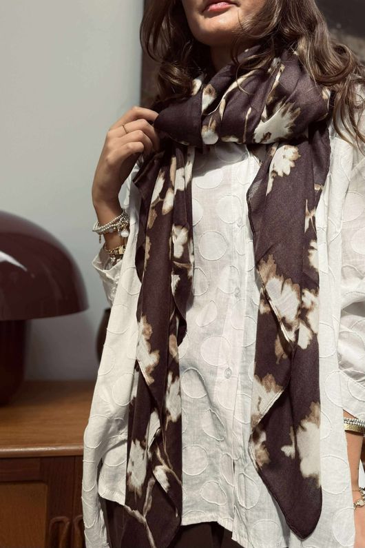 Laundry B Wicklow Scarf Coffee Bean /10 =